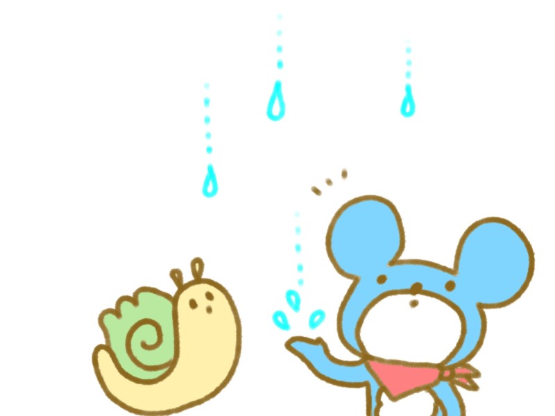 ゆっくり山マイマイ雨イラスト ゆっくり山マイマイ雨イラスト